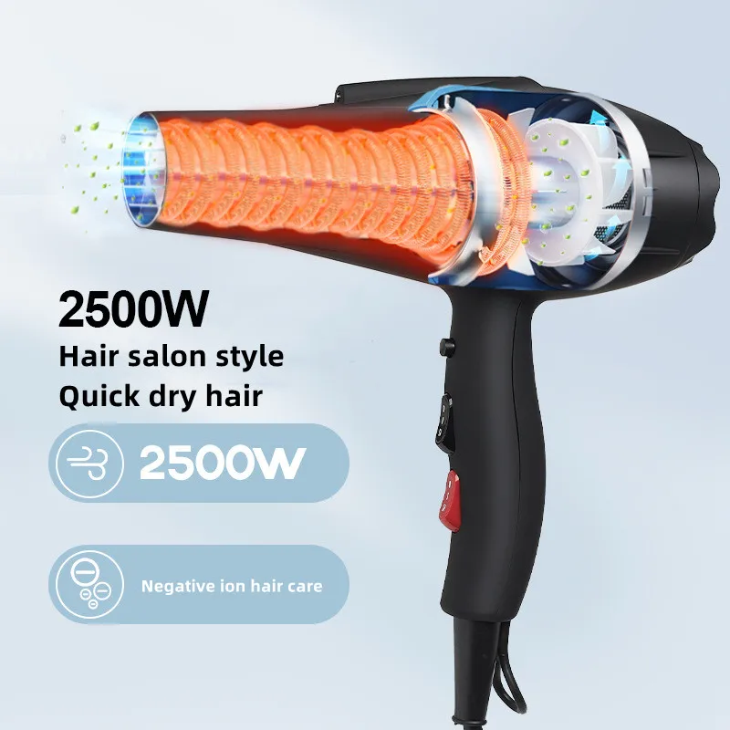 X5/X6 Plus Negative Ion Hair Dryer 2400W High Power Strong Wind Speed Drier Home Electric Hair Dryer