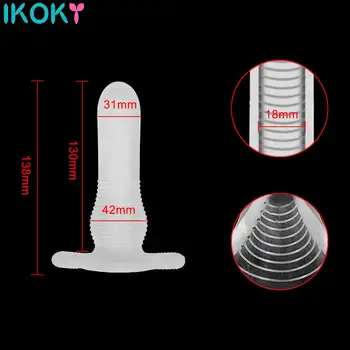 Silicone Hollow Dildo Anal Plug Anal Sex Toys For Women Men Prostate Massager Anal Expanding Dilator Stimulator Adult Products 5