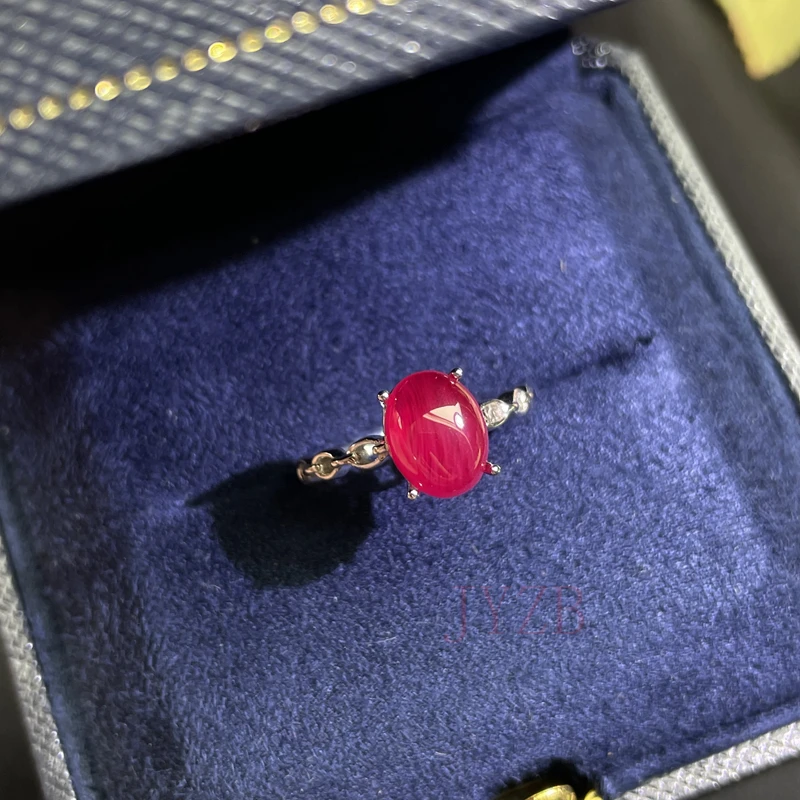 

Fine Jewelry 100% natural Ruby 2ct Ring 925 sterling Silver jewelry for your girlfriend's birthday gift