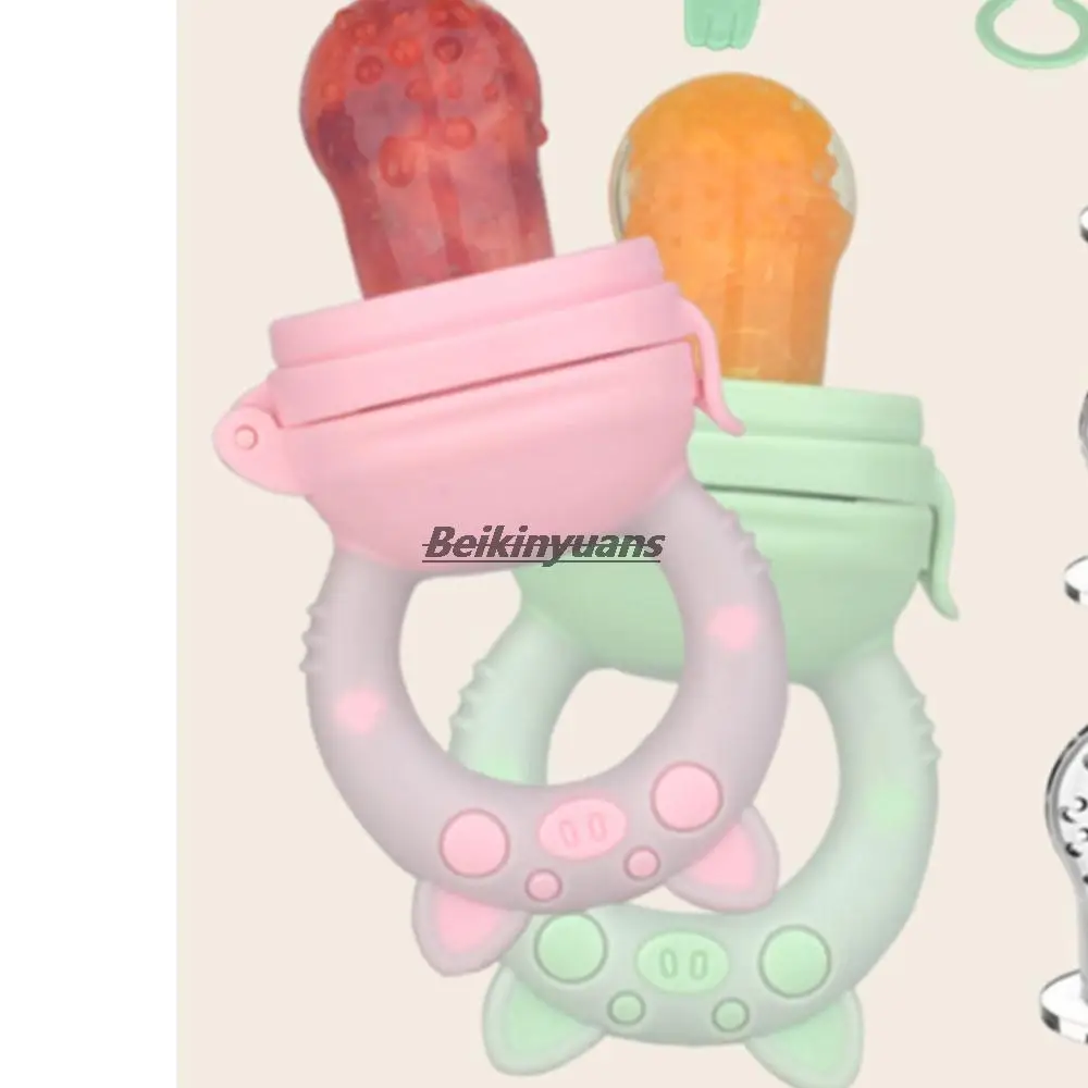 Baby Feeding Utensils Nipple Bottle Bite Teeth Fruits Vegetables Bag Tools Pacifier Buckle
