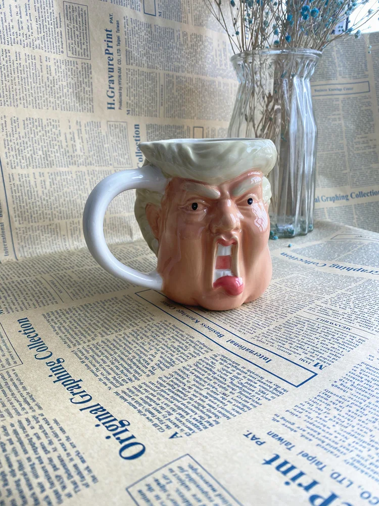 Donald Trump Mug Funny Hot Coffee Mug 350ml Ceramic Mugs Keep America Great  2024 Campaign President Election Vote Ceramic Gift - AliExpress