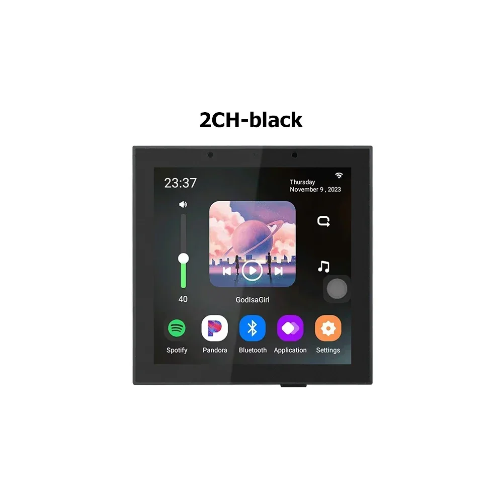 Touchscreen 4 Zoll Android 11 Smart Home Audiosystem Alexa Sprachsteuerung WiFi Hintergrundmusik Wandverstärker Goolge Play