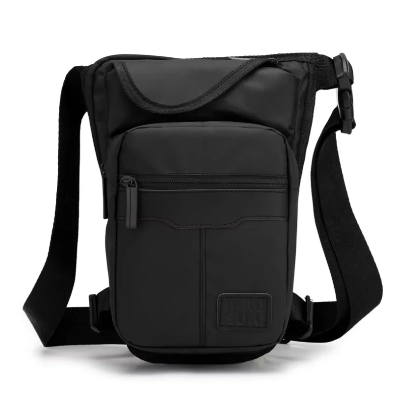 Nuova Borsa a Gamba in Nylon da Uomo, Marsupio da Moto Casual, Borsa a Tracolla da Coscia, Marsupio da Uomo, Borsa a Cintura, Stile Cafe Racer