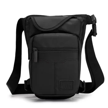 Nuova Borsa a Gamba in Nylon da Uomo, Marsupio da Moto Casual, Borsa a Tracolla da Coscia, Marsupio da Uomo, Borsa a Cintura, Stile Cafe Racer
