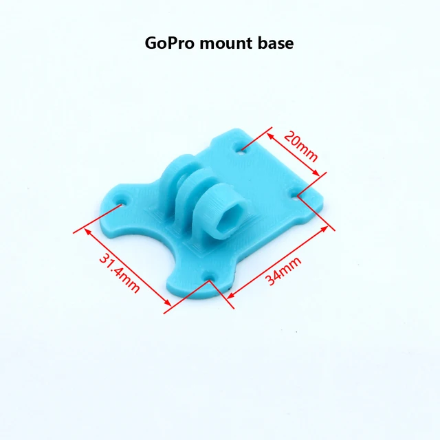 RC Quadcopter FPV Drone 3D printed Printing Accessories GPS/Antenna/Camera mount Arm Protective Seat TPU Parts for Mark4 Frame - Mark4 GoPro base