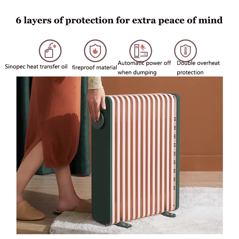 Oil Heater Energy Saving Electric Heater Household Smart Heating Fan Warm  Air Blower Bedroom Office Electric Warmer Space Heater - Electric Heaters -  AliExpress