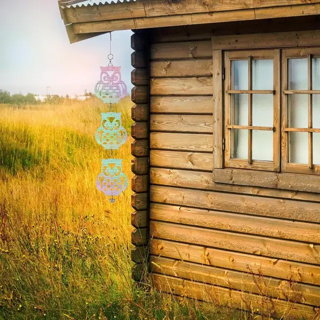 Reflective Madárfél 61 Cm -Es Függő Madár Galambok Harkály -Riasztók Reflektív Hamis Bagoly Reflektorok Udvari Dekoráció Kerti Kellékek - Image 2