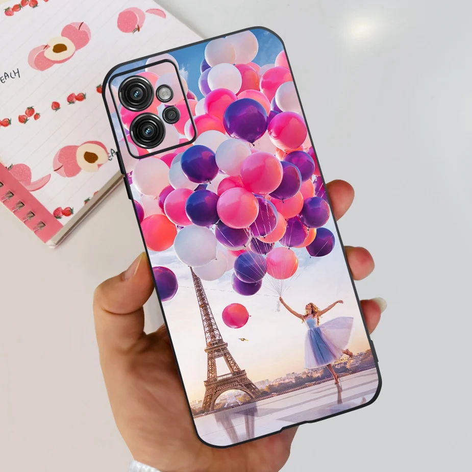 Cute Cat Butterfly Soft Silicone Phone Case, 6.5'' Coque
