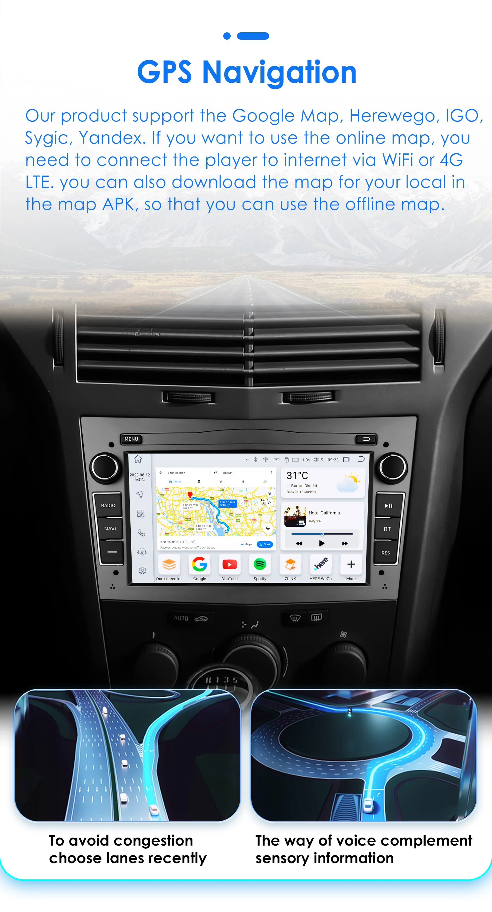 Hizpo Carplay 7-Zoll Android Autoradio für Opel Astra H G J Zafira B Corsa C D Antara Vectra Vivaro 2Din 4G Autoradio GPS DSP RDS – Detail 34