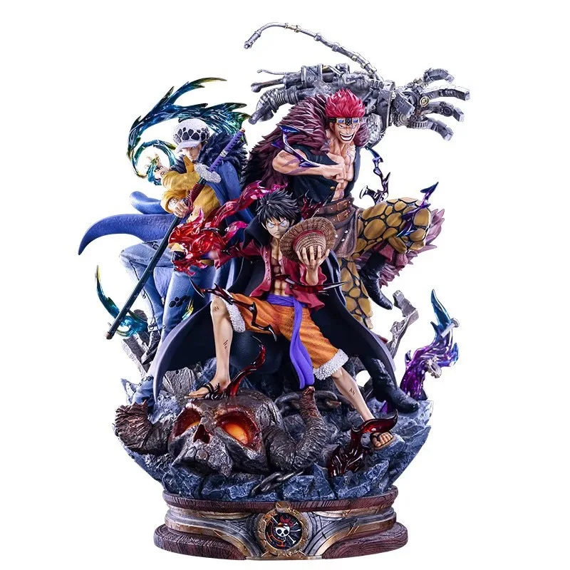 

20cm One Piece action Figures Luffy Figure Kid Trafalgar 3 Captain Figurine modle Doll Collection Ornament PVC Gift Toys for chi