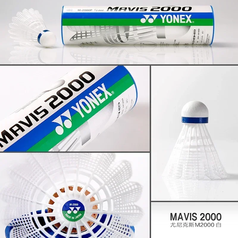 Badminton Shuttlecock 6 Piece for Yonex Mavis 2000 600 500 350 300