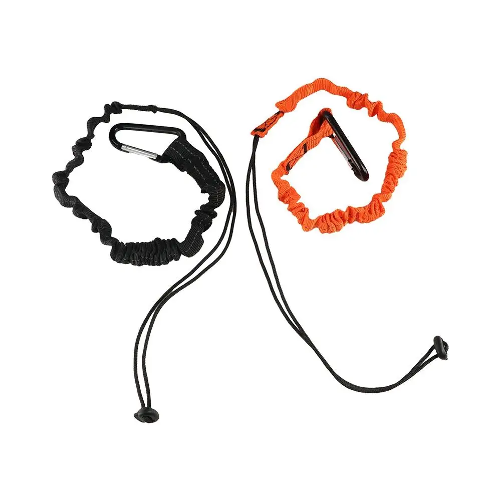 With Carabiner Hook Safety Bungee Tether Anti-Falling Telescopic Tool Safety Rope Nylon Climbing Working Tool Lanyard
