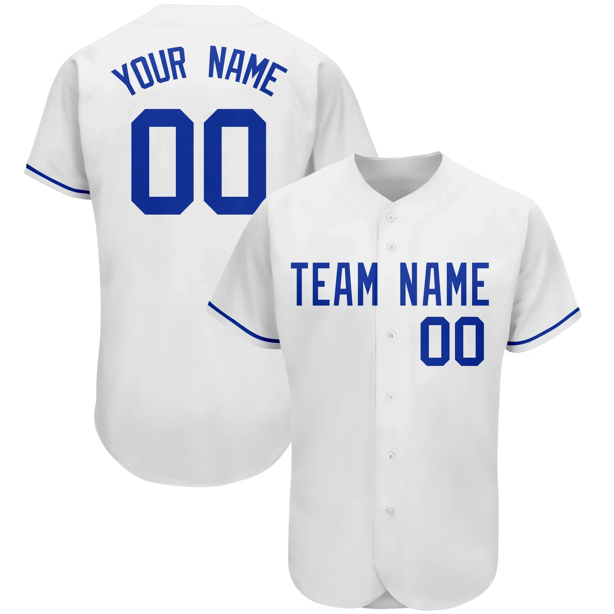 thumbnail image 1 of Camiseta de béisbol bordada personalizada barata para hombres/mujeres/jóvenes, diseño de camisetas de juego de softbol con cuello en V y nombre y número del equipo, 1 of 4