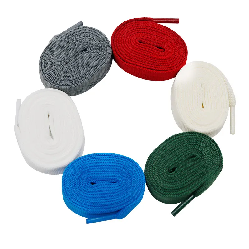 Weiou Lace Shoe Accessory 15MM Fly Weaving Wide Knitting Pure Tape Multicolor Freshing Lighten String Unisex Air Sneaker Cordon