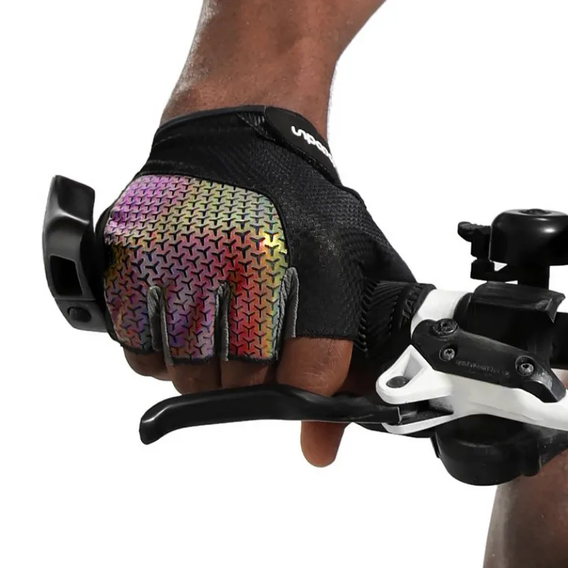 

Cycling Gloves Half Finger Men's and Women's Summer Mountain Bike Short Finger Colorful Cycling Gloves Guantes Ciclismo Hombre