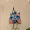 Acrylic Refrigerator Magnet Couple Keychain Hanger Cartoon Key Holder House Key Ring Pendant Anti-Lost Hanger Entry Home Decor 5