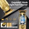 WAIKIL Professional Men's Electric Hair Clipper Three In One Shaver Oil Head Electric Push Shear USB Rechargeable Carving Shear 3