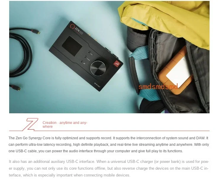 Antelope Antelope Zen Go portable external USB sound card audio