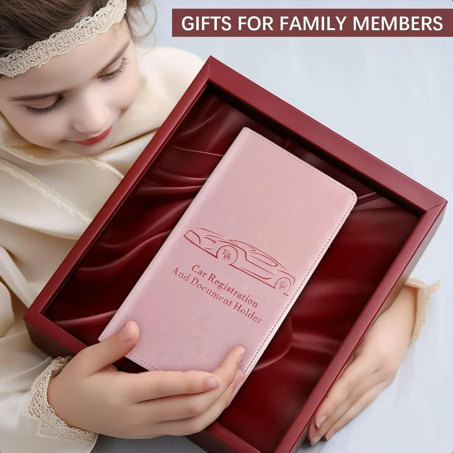 Car Registration Insurance Card Holder Magnetic Organizer
