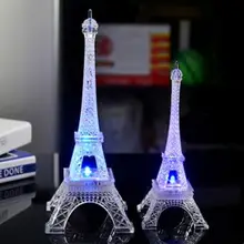 

Colorful Romantic Eiffel Tower LED Night Light Desk Wedding Bedroom Decorate Lamp Child Gift Valentine's Day Party Favor Decor