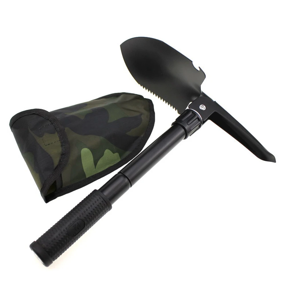 Outdoor Garden Shovel Kit Folding Camping Spade Portable Weeding Pick Emergency Garden Outdoor Garden Shovel Tool Multitool 5