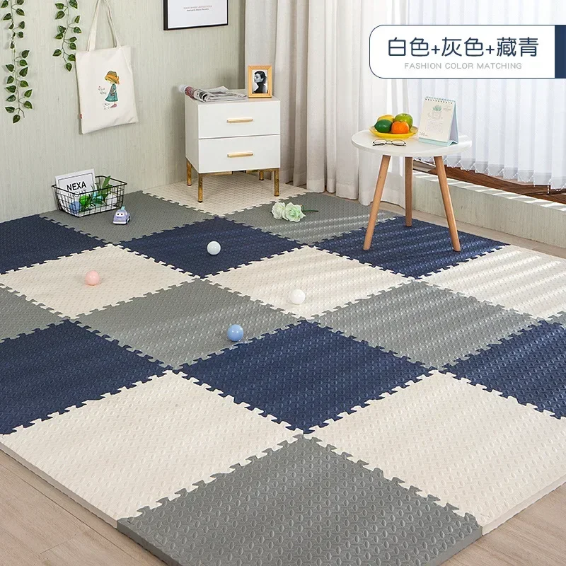 30x30x1cm Baby Play Mats Plain Color Puzzle Mats EVA Foam Mat Kids