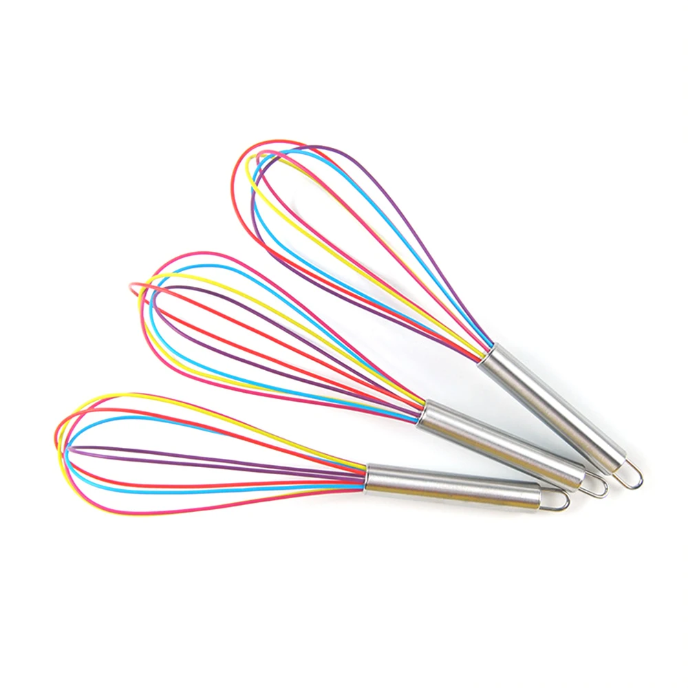 Silicone Utensil Kitchen Gadget Versatile Fun To Use Cooking Utensil Flexible Ergonomic Silicone Whisk Cooking Accessory 1~5PCS