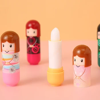마술 방수 만화 기모노 인형 립밤, 오래 지속되는 보습 립스틱, 여성 립 메이크업, 24 개