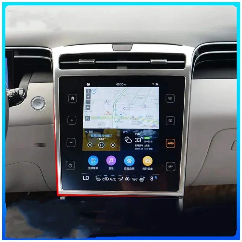 

Рамка с регулировкой переменного тока, рамка для экрана Gps-навигатора для Hyundai Tucson NX4 2021 2022 2023, аксессуары для интерьера