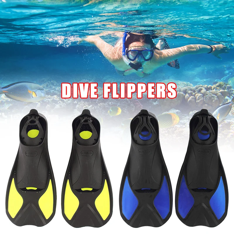 

Swimming Fins Short Floating Training Fins for Kids and Adults, Thermoplastic Rubber Pool Fins for Swimming Diving Snorkeling