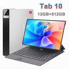 

Tab 10 Tablet 10 Inch Android Tablet PC 12GB RAM 512GB ROM Tablete Android 10 Core Game Tablet GPS Dual Call Wifi 5G Tablette