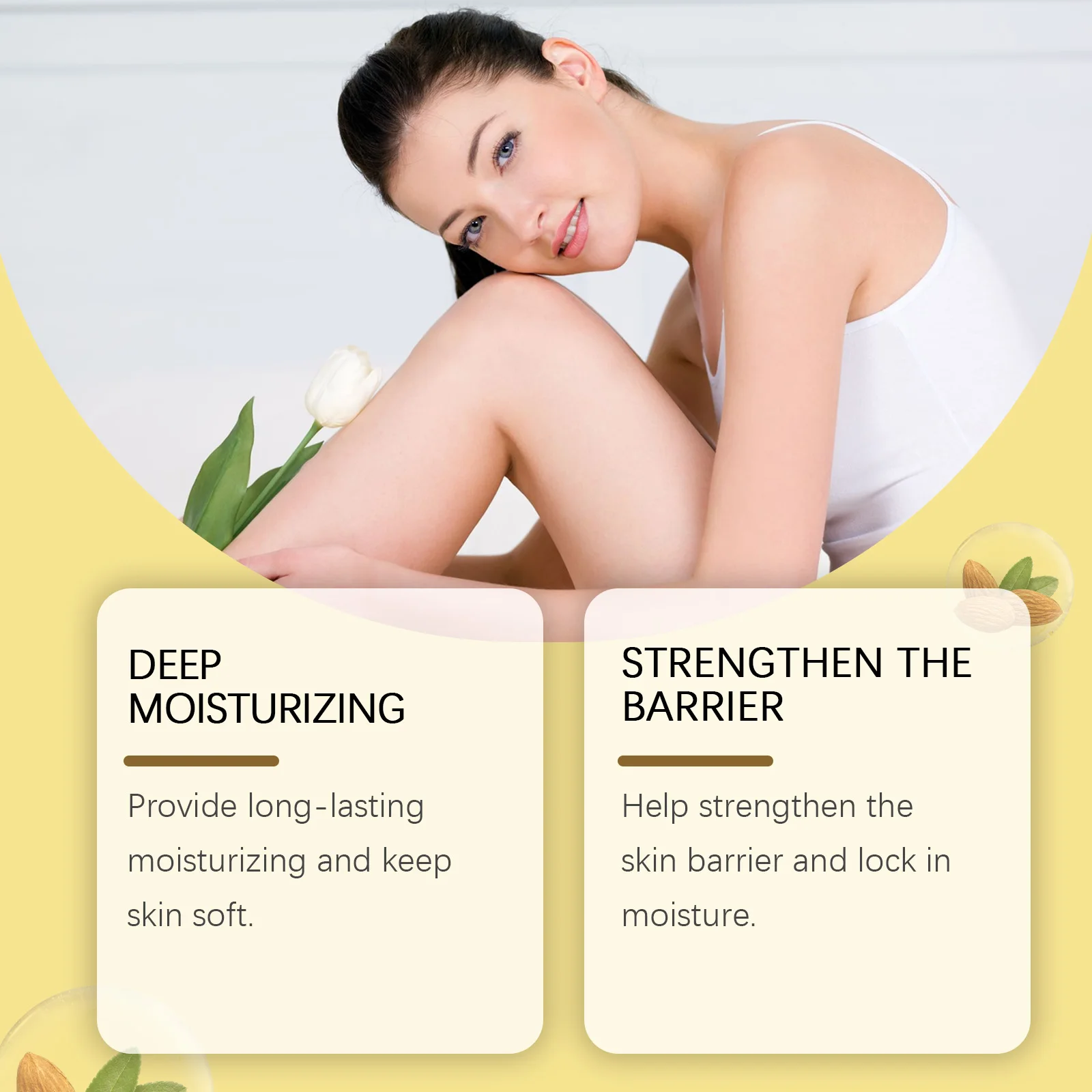 Coconut Bath Oil Deep Cleansing Moisturizing Lightening Chicken Skin Exfoliating Body Scrub Cream Smooth Brightening Shower Oil