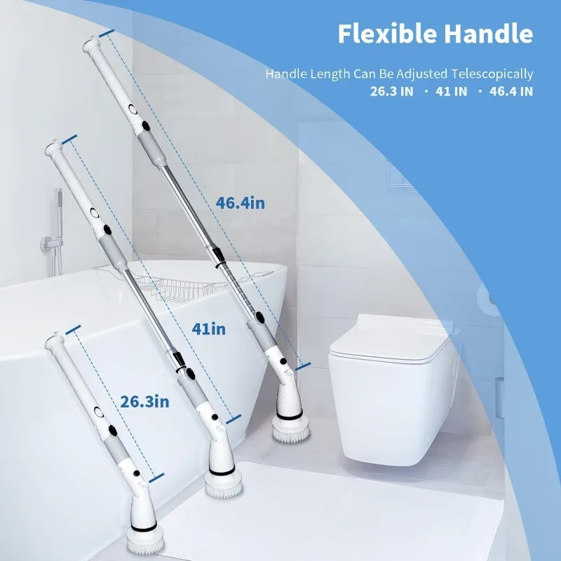 Electric Spin Brush, Cordless for Home Scrubber 5 S859b75f25e984729a64c868184c46976y