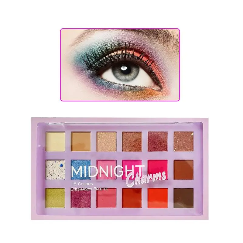 

18 Colors Eyeshadow Palette Multi Color Matte Glitter Eyeshadow Pallete Shiny Eye Shadow Makeup Eye Pigments Cosmetics