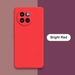 Premium Liquid Silicone Phone Case - 360° Full Protective Soft Shockproof Cover for Xiaomi Civi 4 Pro 5G (Bright Red)