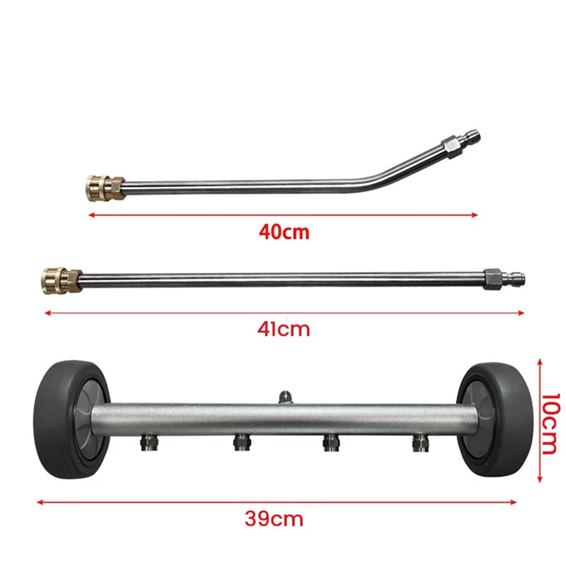 High Pressure Washer Car Wash Chassis Washer Water Broom With 45 Degree Angle Bar Under Carriage Cleaner Water Broom