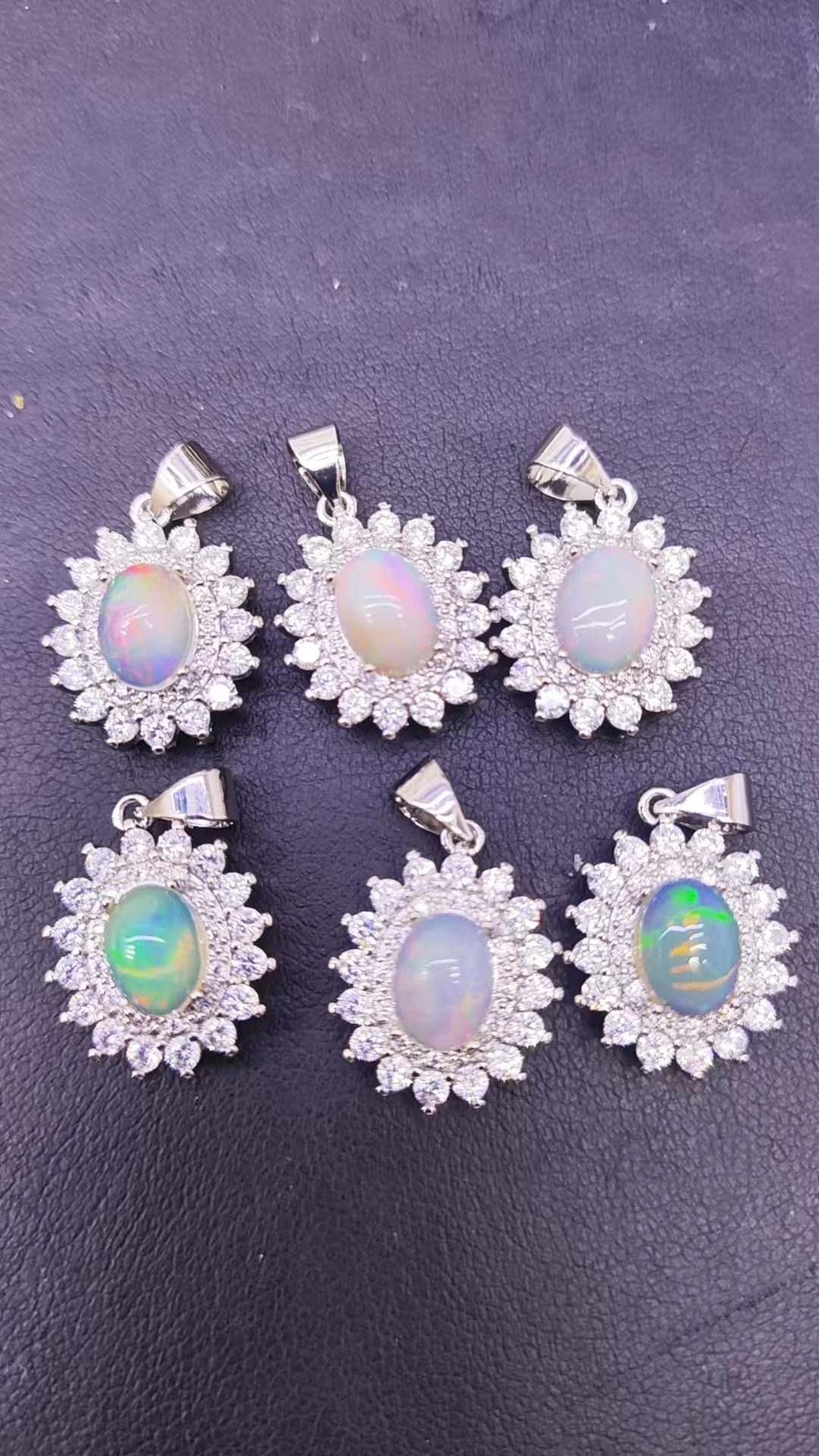 OVAL Natural Opal Pendant Necklace Fine Jewelry Handmade Stones Wholesale Healing Energy Gift Lucky Jewelry