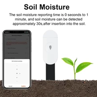 Zigbee Temperature Humidity Moisture Detector Smart Soil Tester Moisture Sensor Phone App RealTime Monitor for Home Garden - Image 3