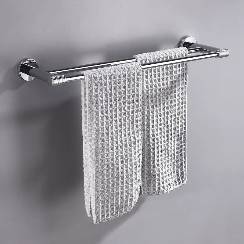 Chrome 304Stainless Steel Knurling Wall Mount Shelf Toilet Paper Holder Towel Bar Rack Robe Hook Hanger Bathroom Accessories