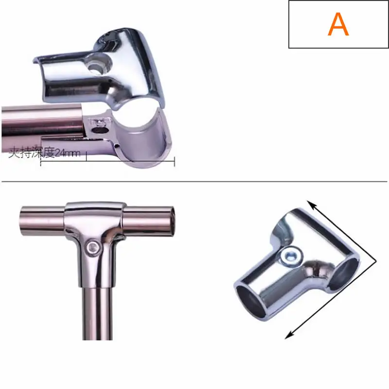 Alloy Tube Connector for 25mm 32mm Diameter Tube Pipe Clamp DIY Clothes Display Rack Indoor Bright Surface pipe fitting,hose pipe fitting,water pipe fitting