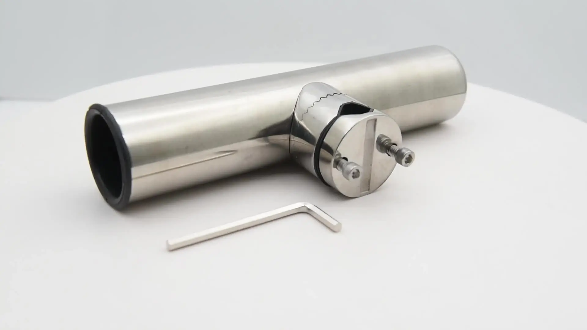 Supporto Per Canna Da Pesca In Acciaio Inox 304 Con Base Girevole 360° E Tubo Regolabile 90°, Per Barca E Yacht