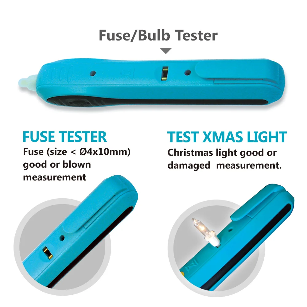 Christmas Light Tester Bulbs Checker Non-contact Voltage Detector 12-600 V AC all-sun GK13 3