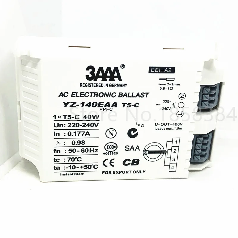 전자식 안정기 YZ-155EAA YZ-140EAA YZ-160EAA YZ-132EAA 3AAA AC 220-230V T5 링 램프용 형광등 표준 리액터