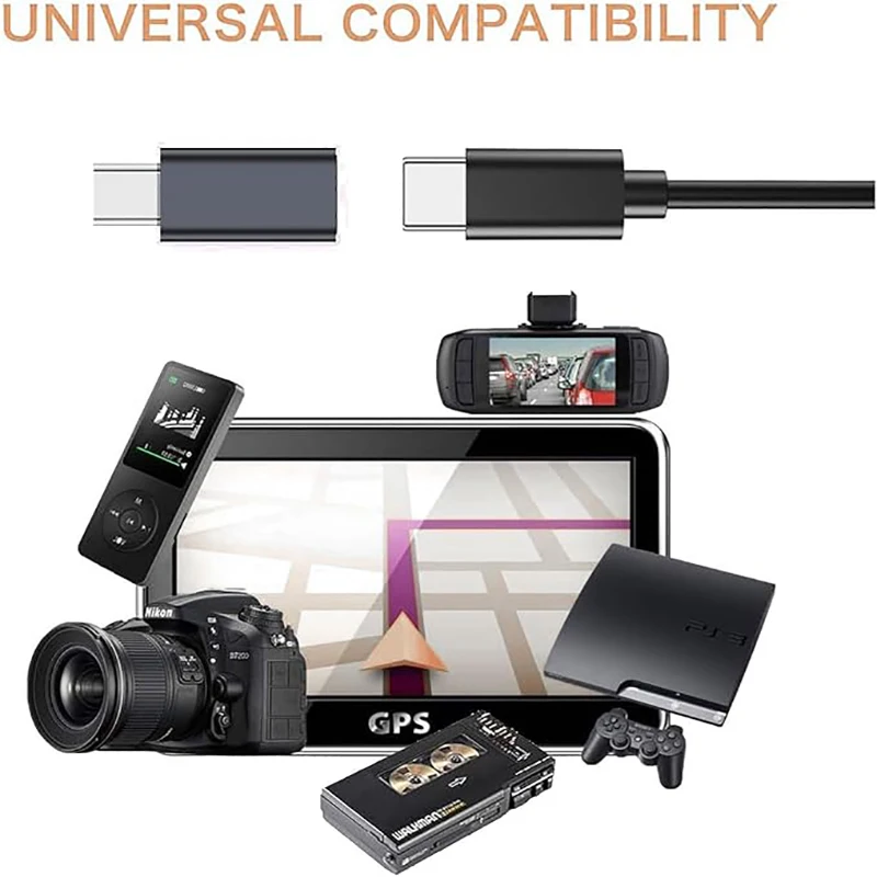 USB-C-미니 USB 어댑터, Type-C 암-미니 USB 수 변환기, GoPro Hero 3, MP3, Dash Cam, C와 호환 가능