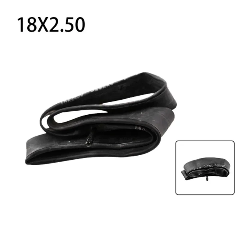 

18x2.50 butyl inner tube with a Bent Angle Valve stem fit electric dirt bikes and vehicles 18x2.125 inner tube