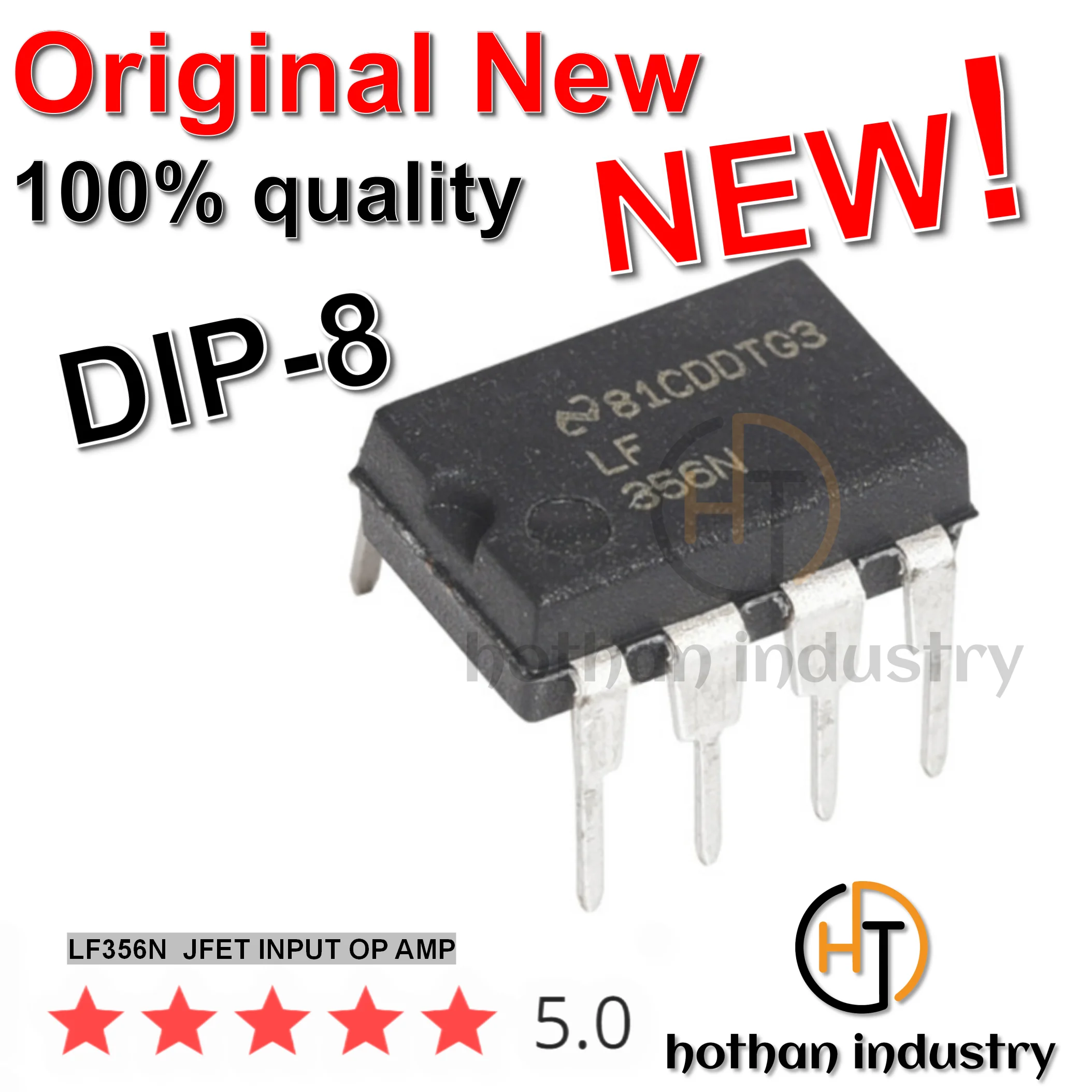 Argins 5 Pz 】 2023 + 100% Nuovo Originale Lf356N Lf Lf356 356N Lf356N Jfet Input Op Amp