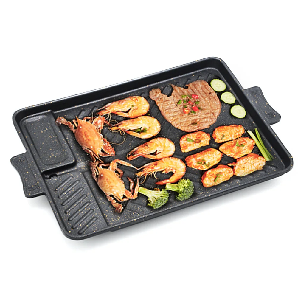

Korean Baking Plate Maifan Stone Non-stick Baking Plate Household Outdoor Commercial Portable Cassette Furnace Barbecue grill pa