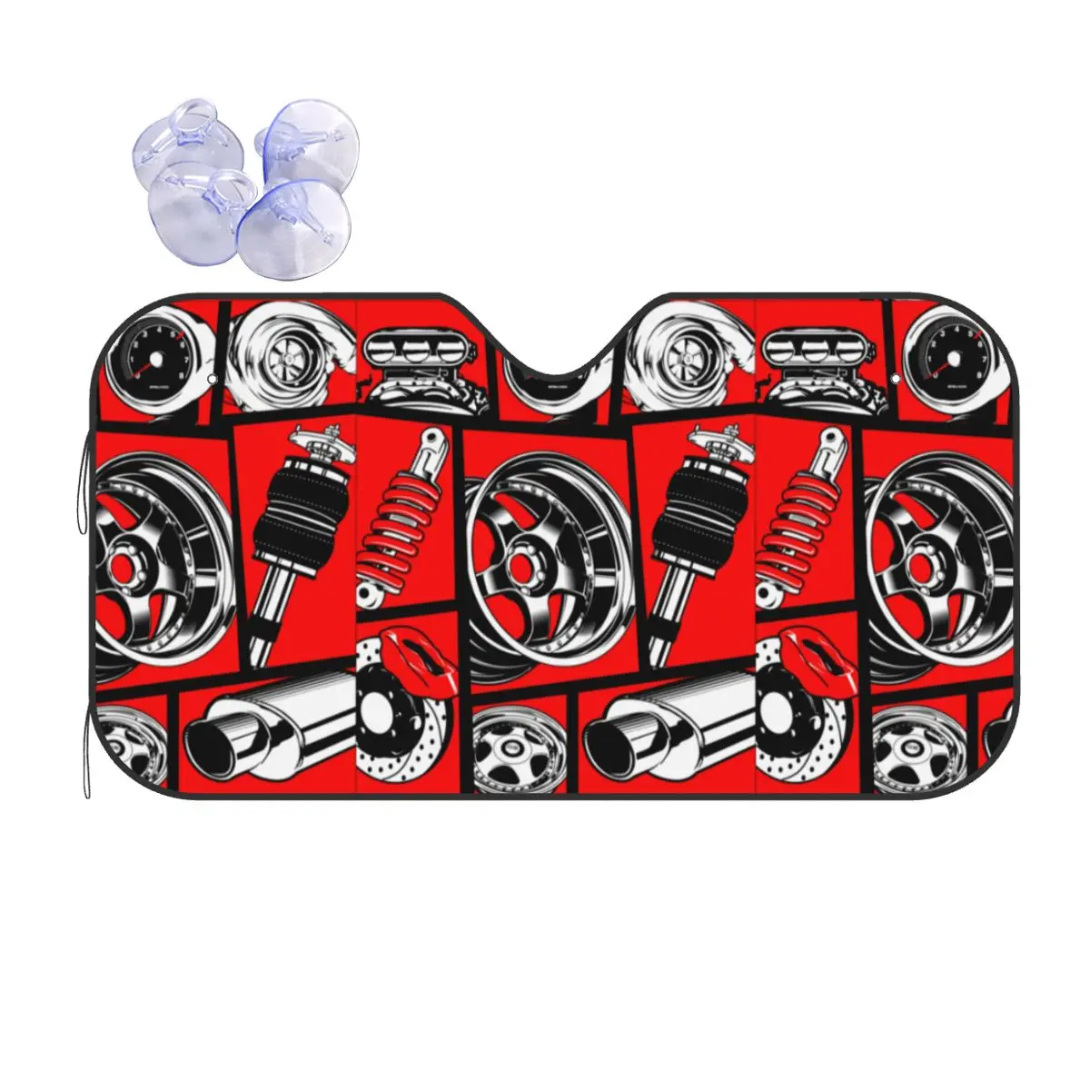 

Автомобильный полиэстеровый солнцезащитный козырек 76x140 см Алюминиевая фольга солнцезащитный козырек теплоотражатель