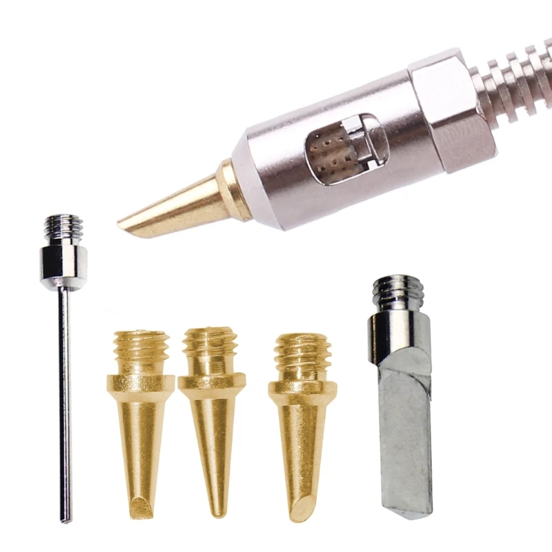 

5pcs/set Butane Gas Soldering Iron Kit Welding Kit Torch Pen Tool Gas Soldering Iron for Head for HS-1115K Dropship