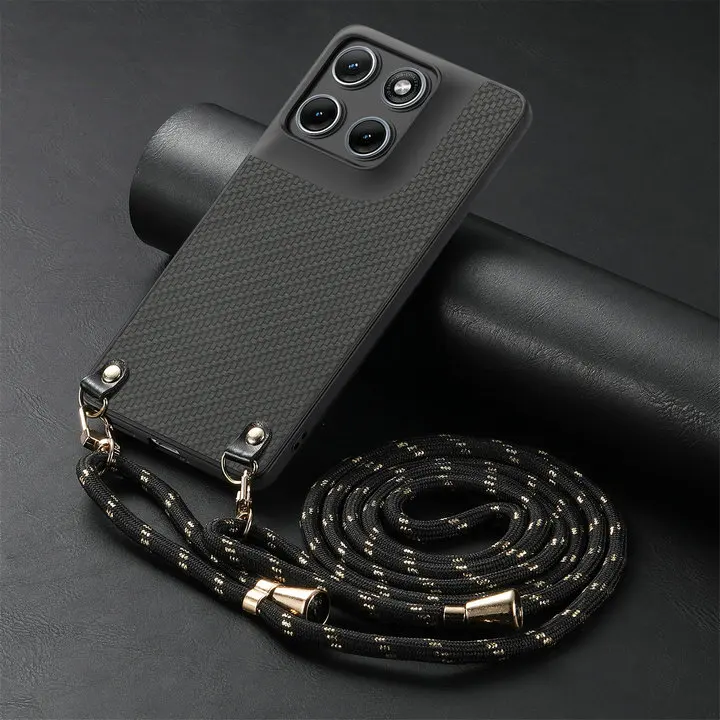 Luxury Crossbody Armor Leather Back Cover